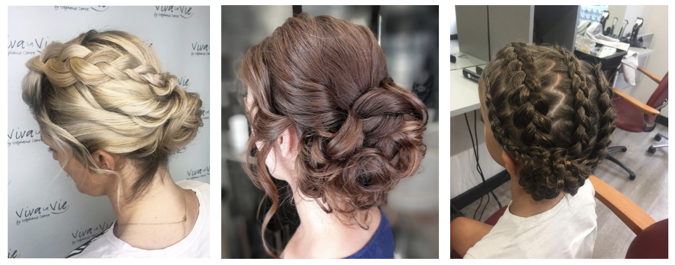 Les tresses en chignon