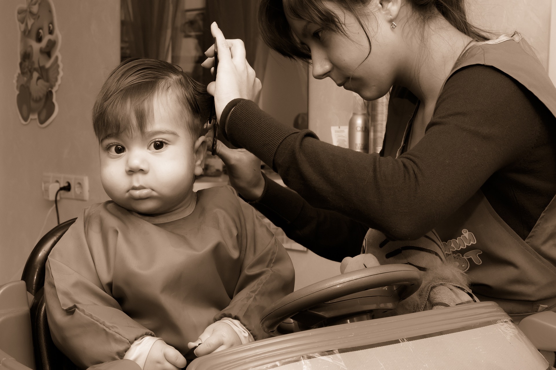 Coiffeur bébé